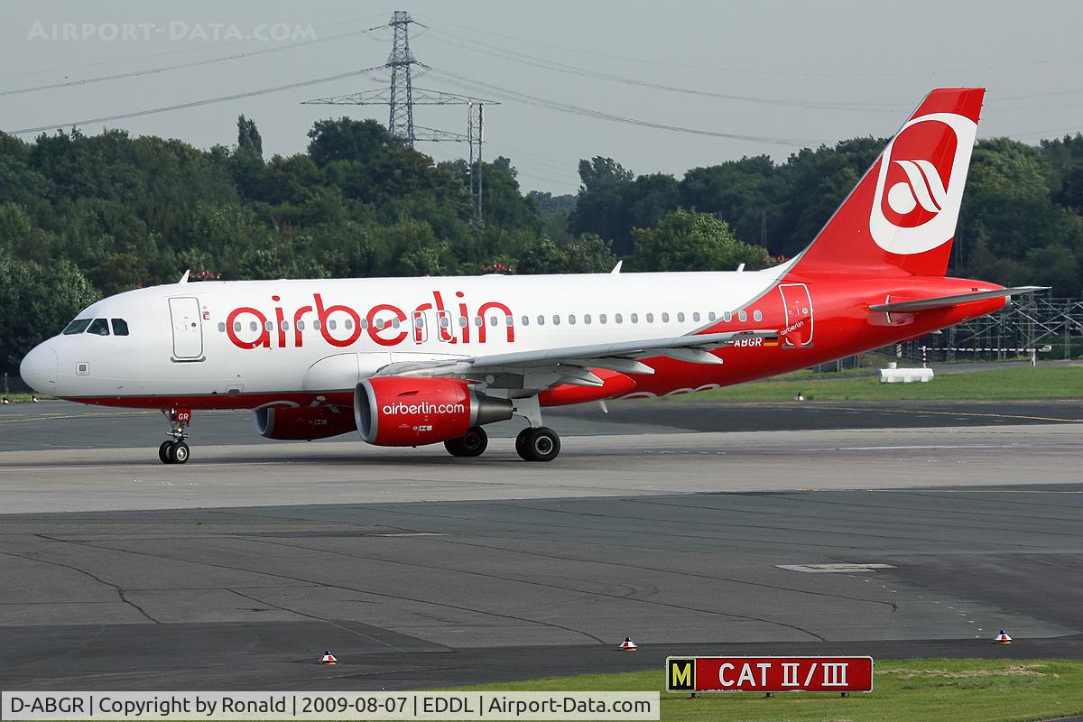 D-ABGR, 2008 Airbus A319-112 C/N 3704, at dus