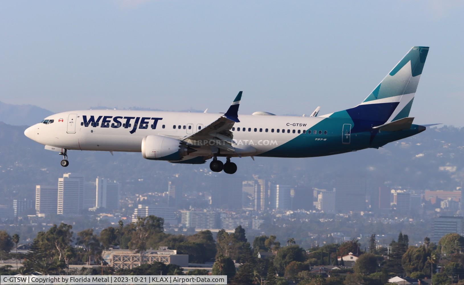 C-GTSW, 2023 Boeing 737-8 MAX C/N 60549, WJA 737-8 zx YYC-LAX