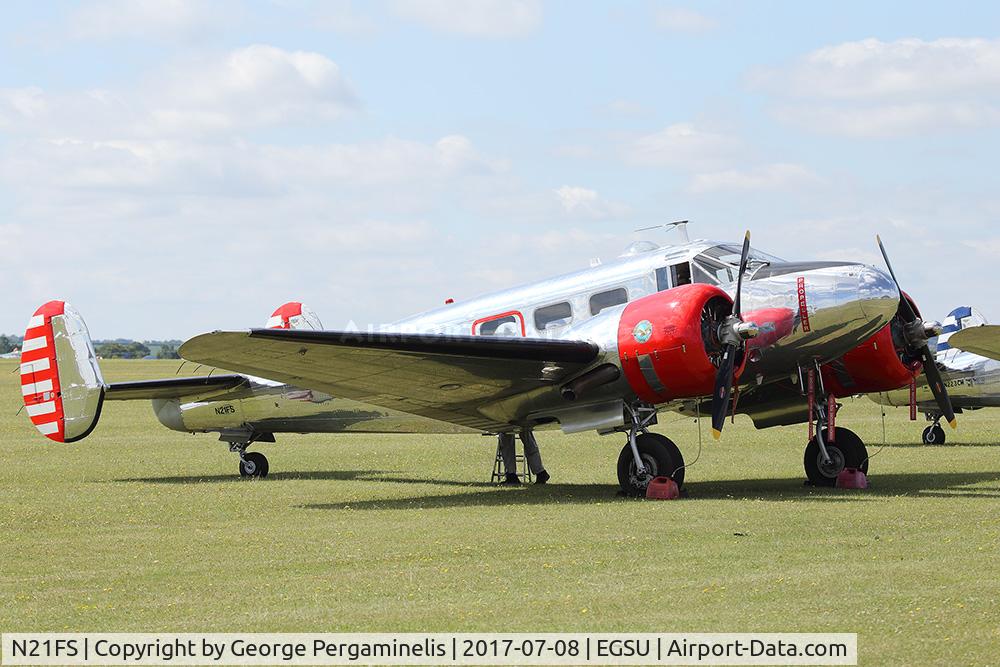 N21FS, 1952 Beech Expeditor 3NM C/N CA-138, Flying Legends 2017.