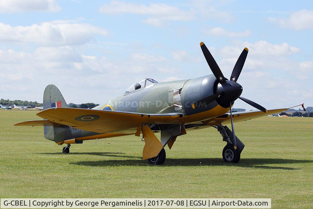 G-CBEL, 1953 Hawker Fury FB11 C/N 37539, Flying Legends 2017.