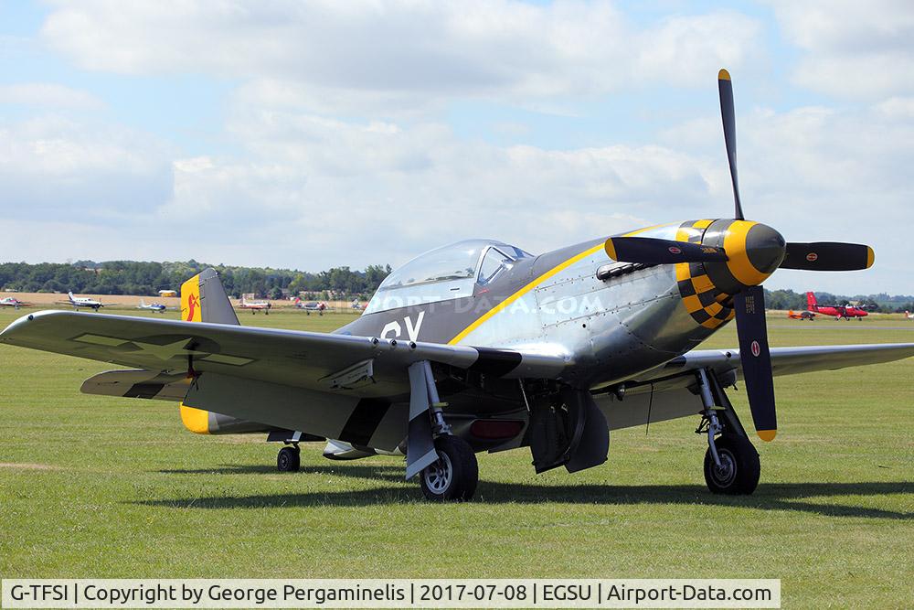 G-TFSI, 1944 North American TF-51D Mustang C/N 124-44703, Flying Legends 2017.