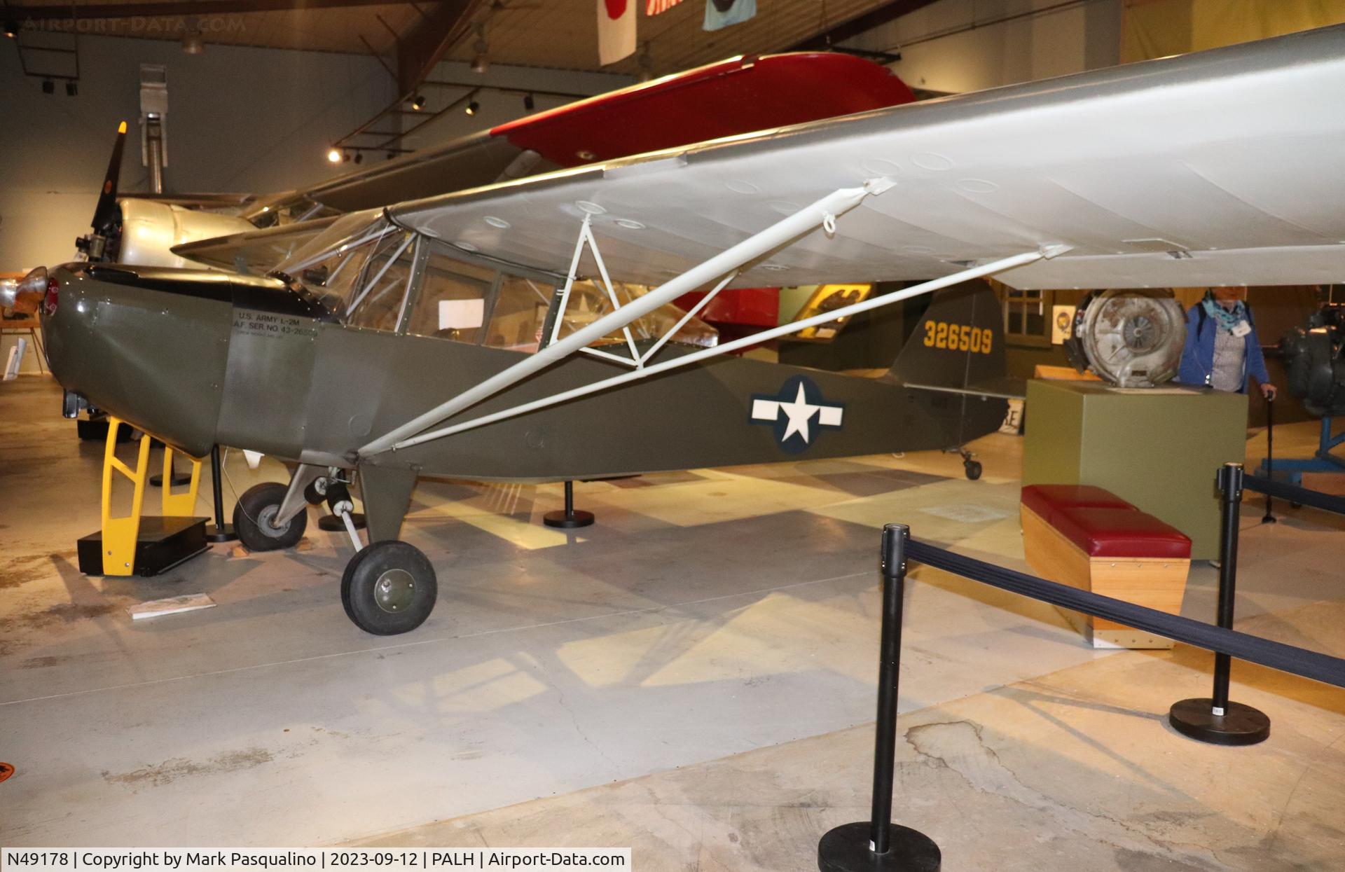 N49178, 1946 Taylorcraft DCO-65 C/N L-5821, Taylorcraft L-2M