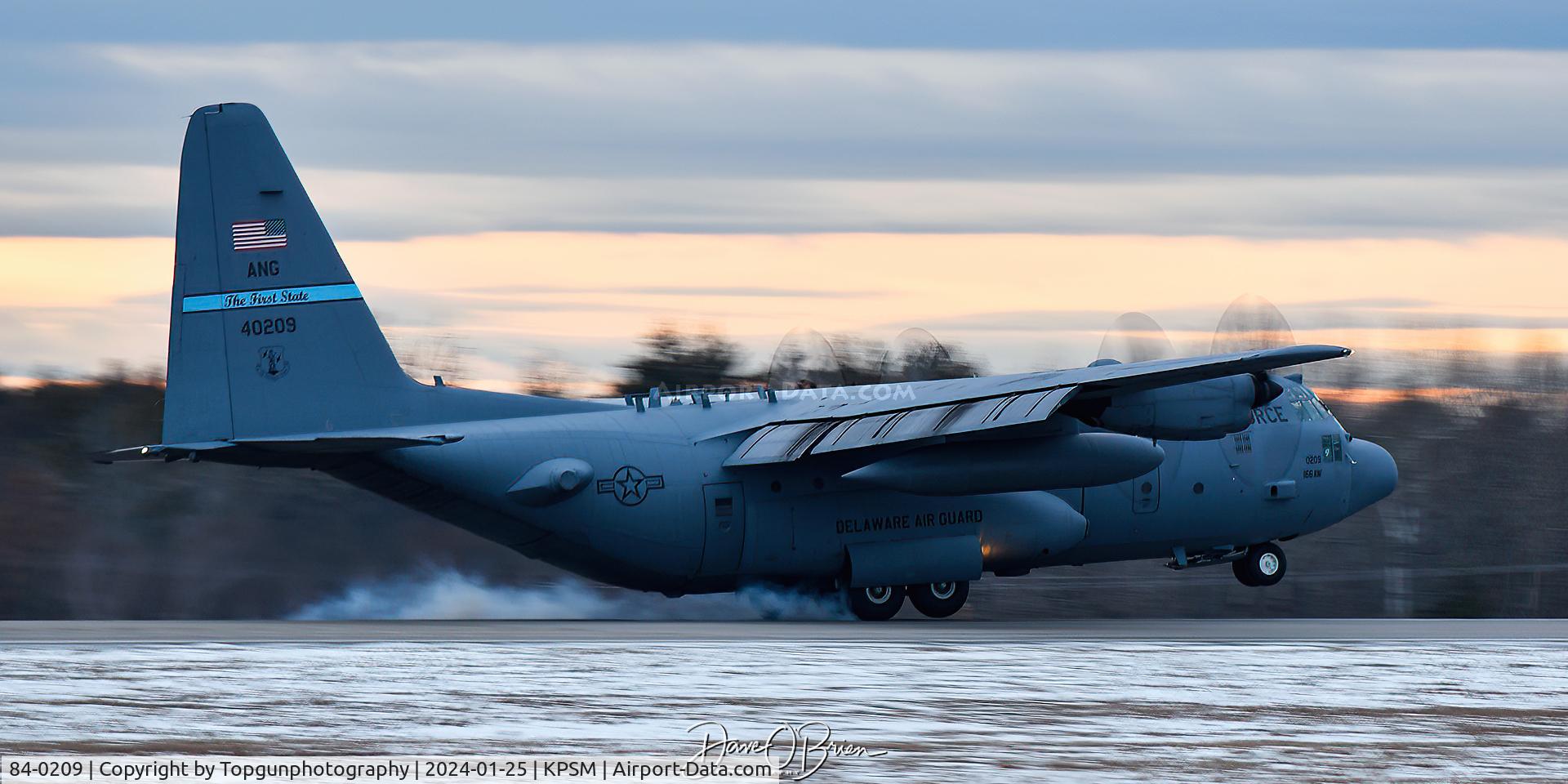 84-0209, 1984 Lockheed C-130H Hercules C/N 382-5047, 139th AS out of Schenectady NY working PSM