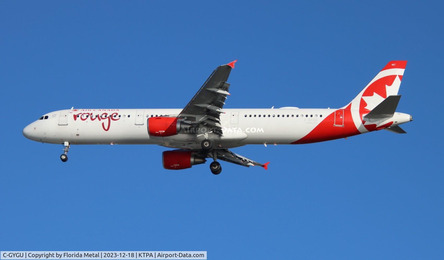 C-GYGU, 2012 Airbus A321-211 C/N 5328, Rouge A321 zx YYZ-TPA