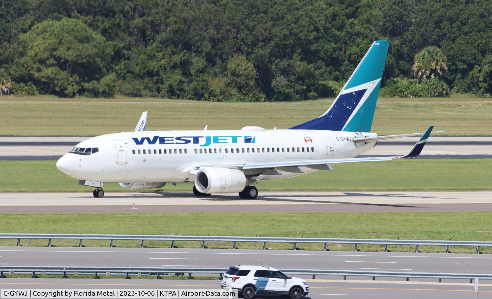 C-GYWJ, 2006 Boeing 737-7CT C/N 32772, WJA 737 zx TPA-YYZ