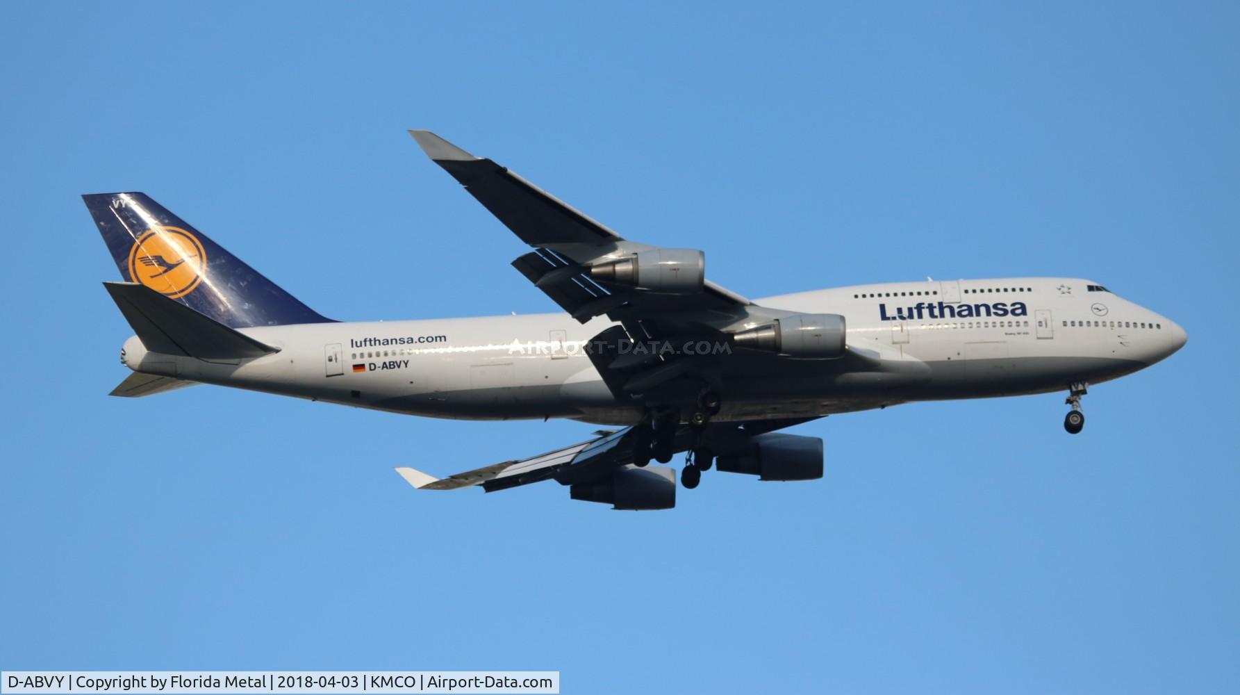 D-ABVY, 2000 Boeing 747-430 C/N 29869, DLH 744 zx FRA-MCO