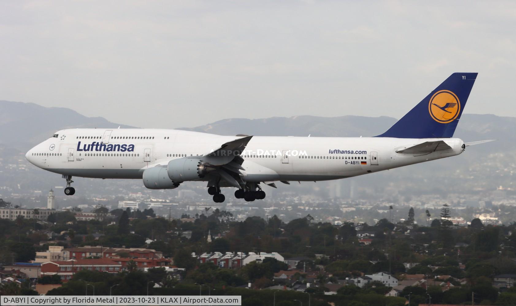 D-ABYI, 2013 Boeing 747-830 C/N 37833, DLH 748 zx FRA-LAX