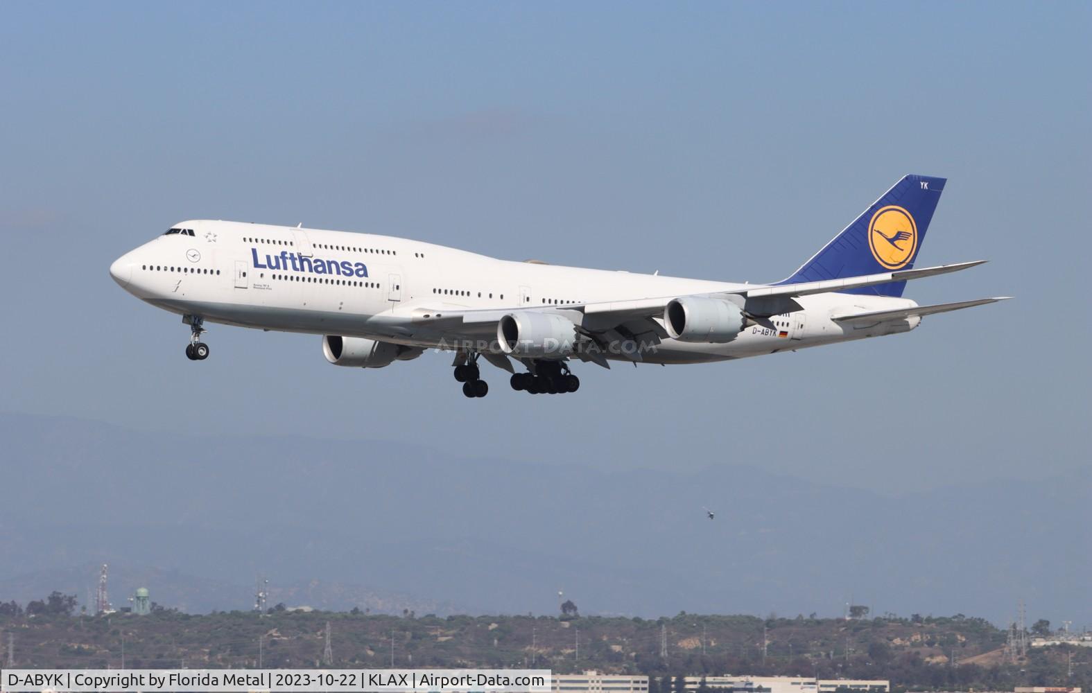 D-ABYK, 2012 Boeing 747-830 C/N 37835, DLH 748 zx EDDF-LAX