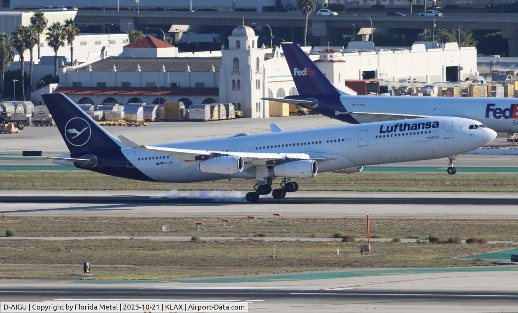 D-AIGU, 2000 Airbus A340-313 C/N 321, DLH A343 zx FRA-LAX