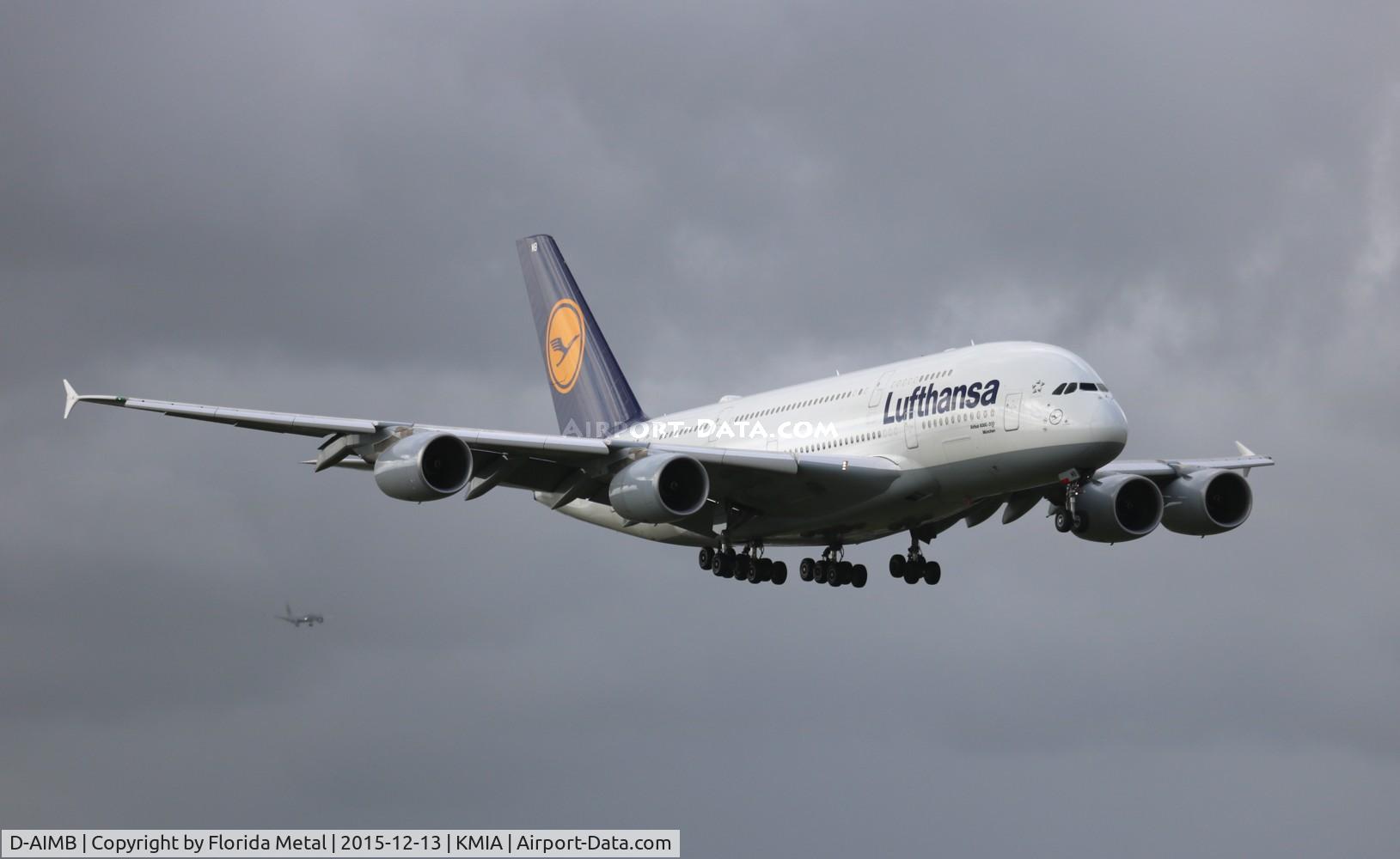 D-AIMB, 2010 Airbus A380-841 C/N 041, DLH A380 zx FRA-MIA
