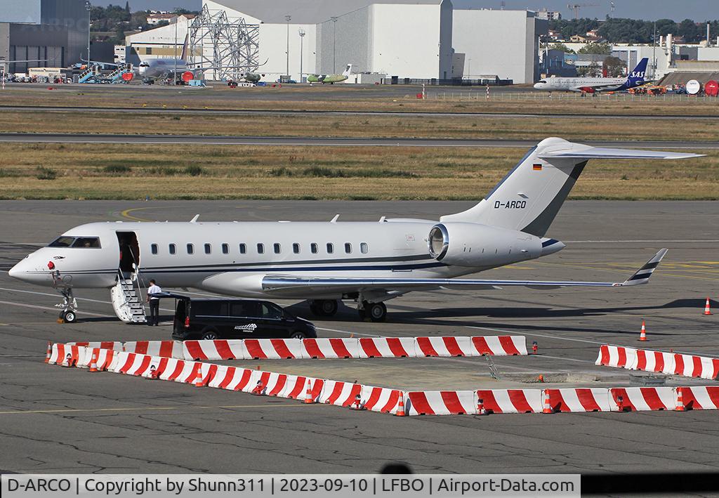 D-ARCO, 2017 Bombardier BD-700-1A10 Global Express 6000 C/N 9811, Parked at the General Aviation area...