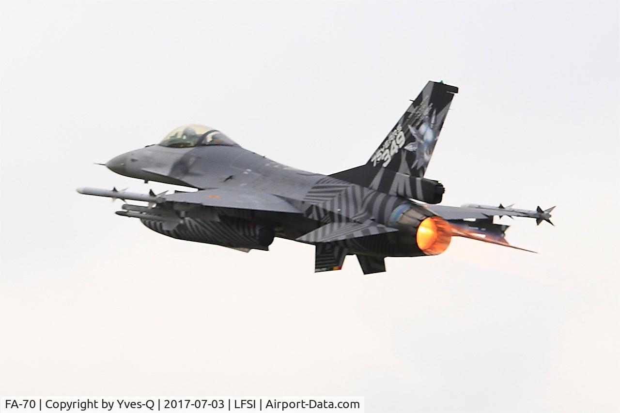 FA-70, SABCA F-16AM Fighting Falcon C/N 6H-70, SABCA F-16AM Fighting Falcon, Take off rwy 29, St Dizier-Robinson Air Base 113 (LFSI)