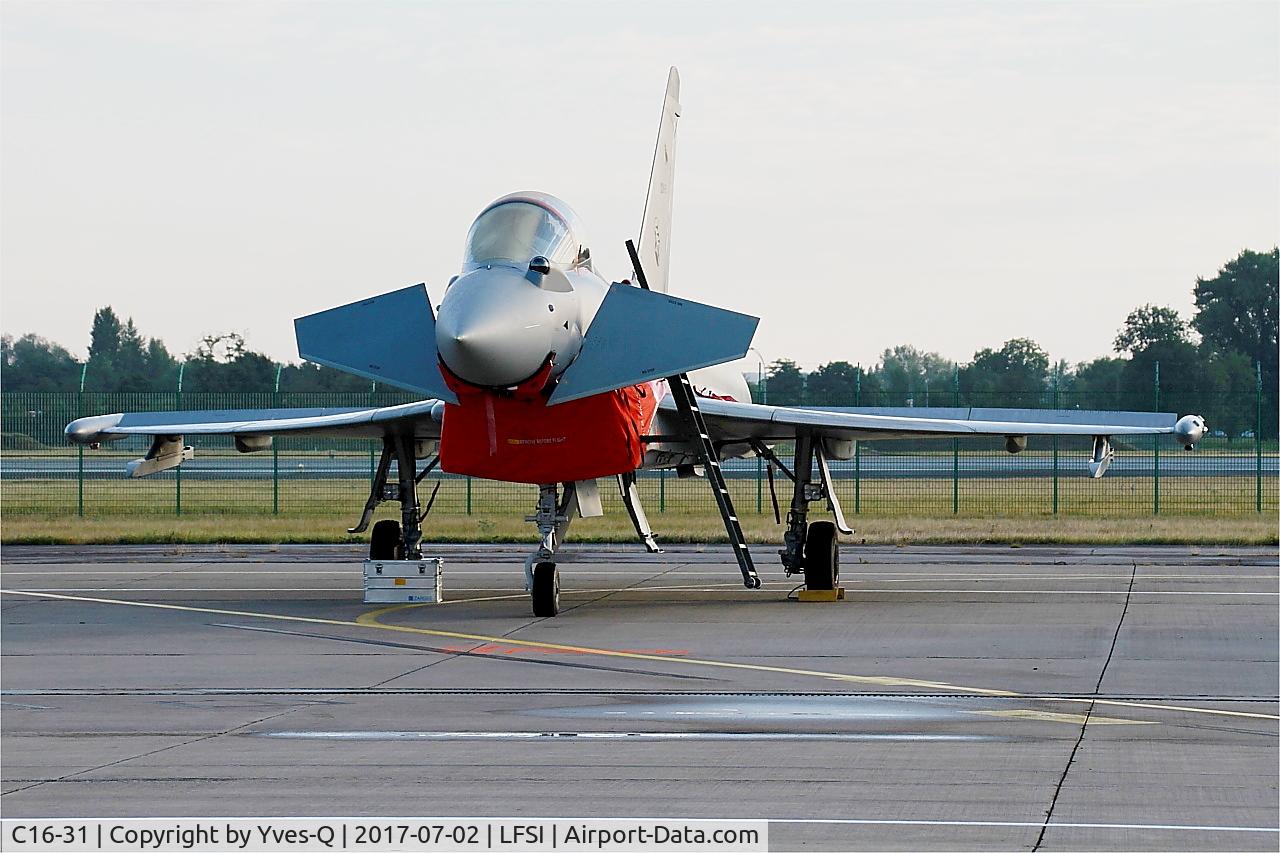 C16-31, Eurofighter EF-2000 Typhoon S C/N SS012, Eurofighter EF-2000 Typhoon S, Flight line, St Dizier-Robinson Air Base 113 (LFSI)
