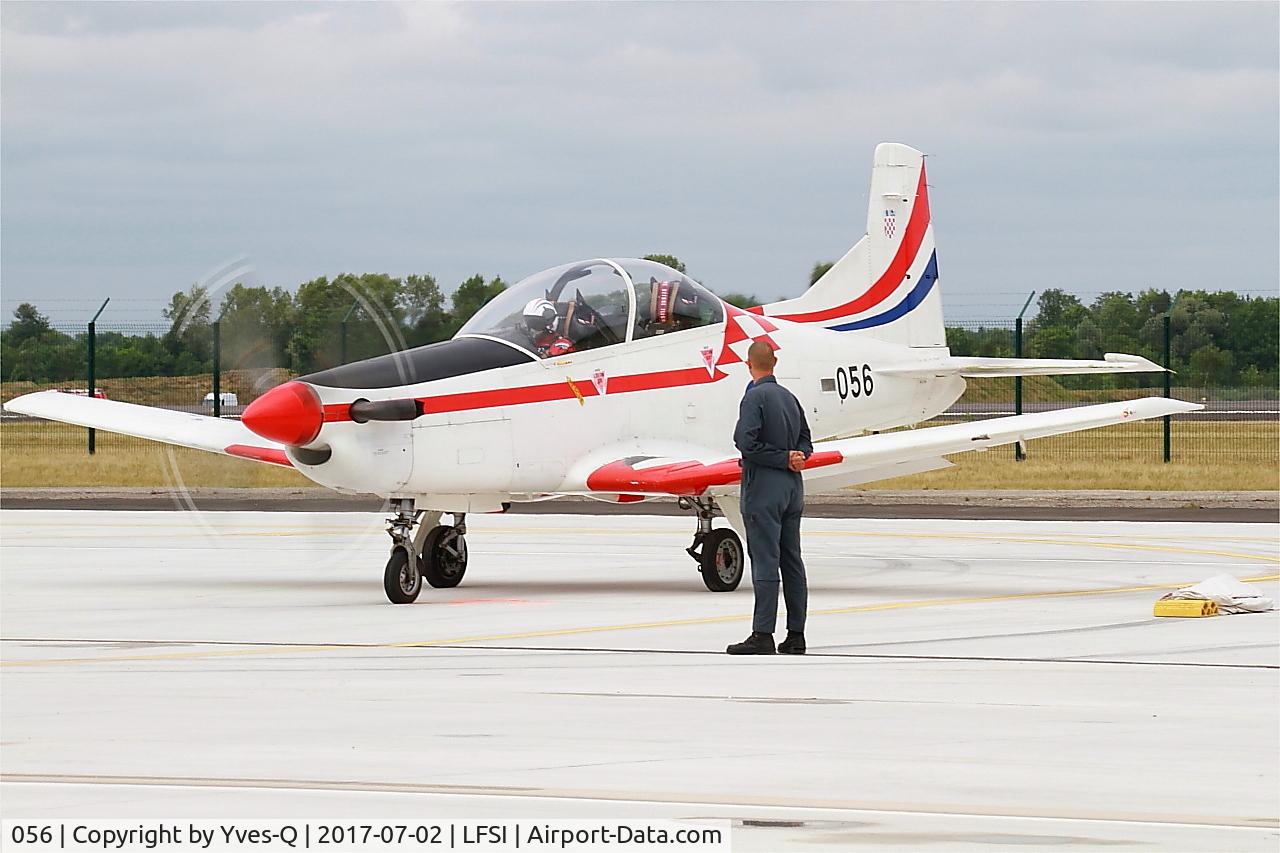 056, Pilatus PC-9M C/N 619, Pilatus PC-9M, Croatian Air Force aerobatic team, Flight line, St Dizier-Robinson Air Base 113 (LFSI)