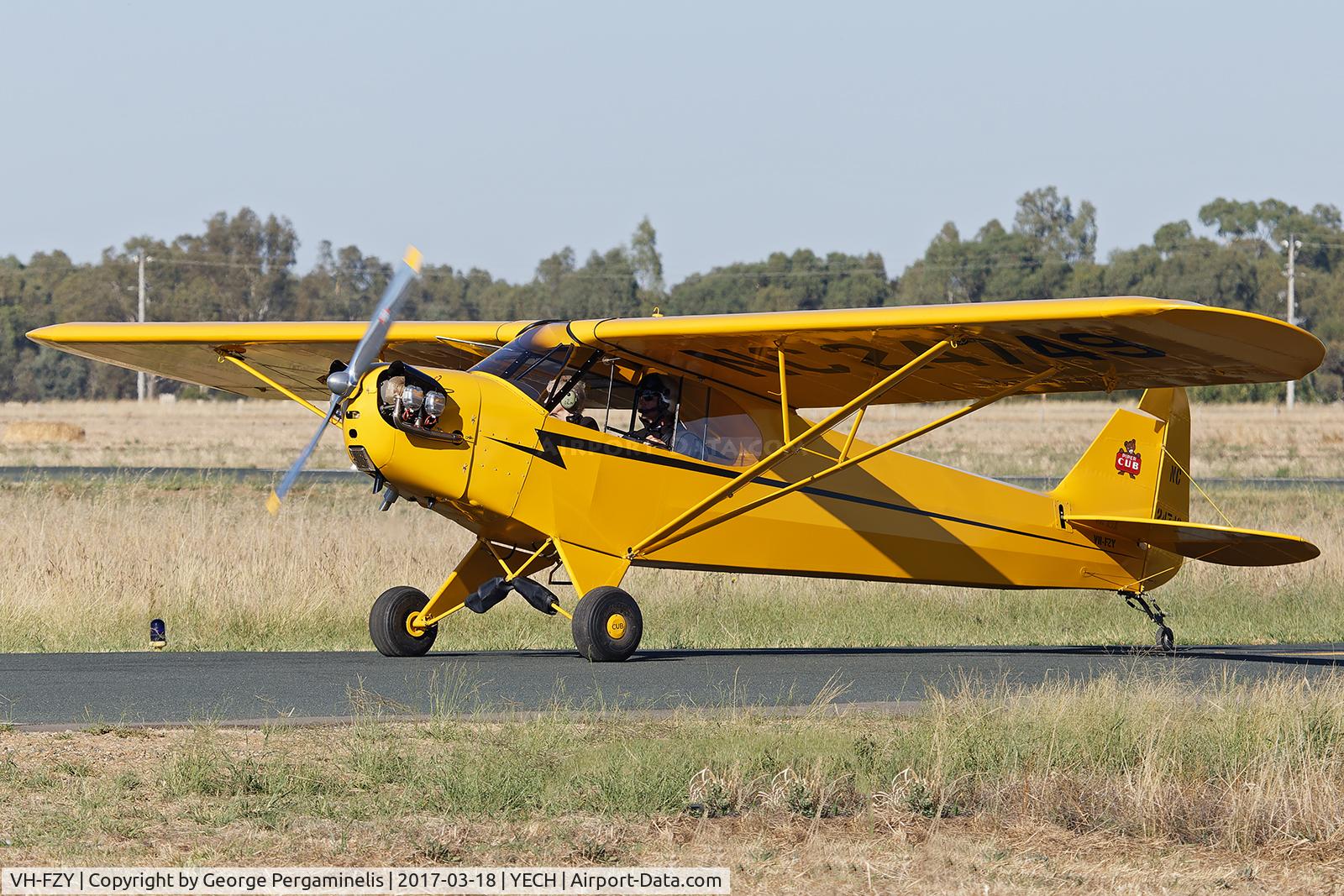 VH-FZY, 1939 Piper J3C-65 Cub Cub C/N 3416, Antique Aeroplane Assn of Australia National Fly-in.