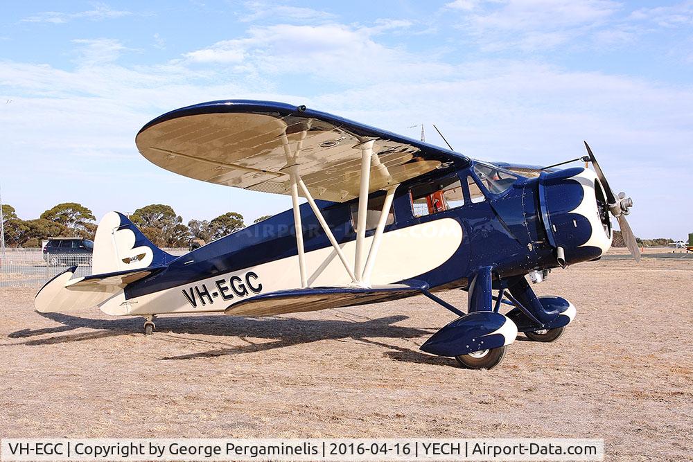 VH-EGC, Waco Aircraft Co EGC-8 C/N 5051, Antique Aeroplane Assn of Australia National Fly-in.