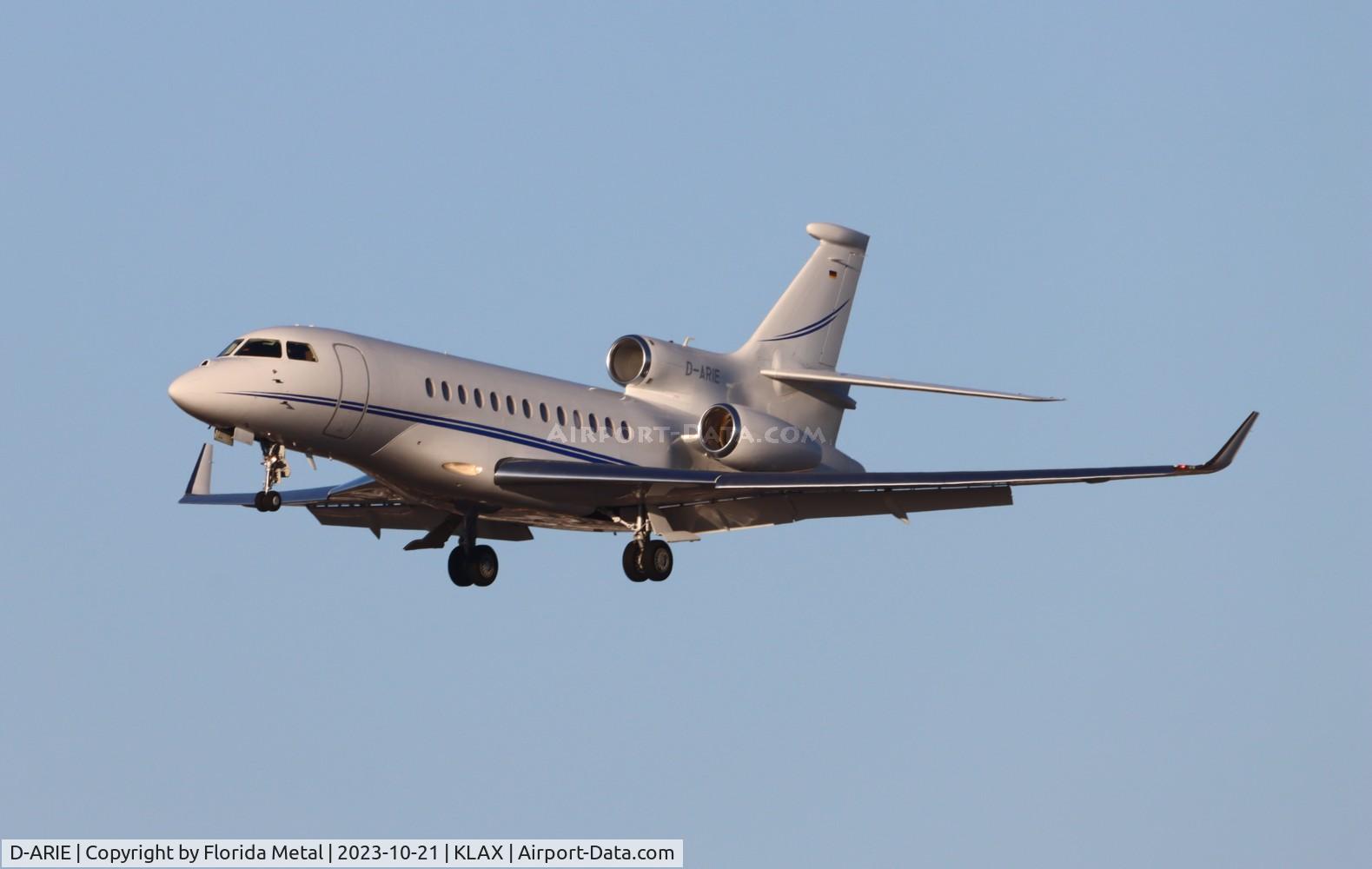 D-ARIE, 2012 Dassault Falcon 7X C/N 181, LAX zx