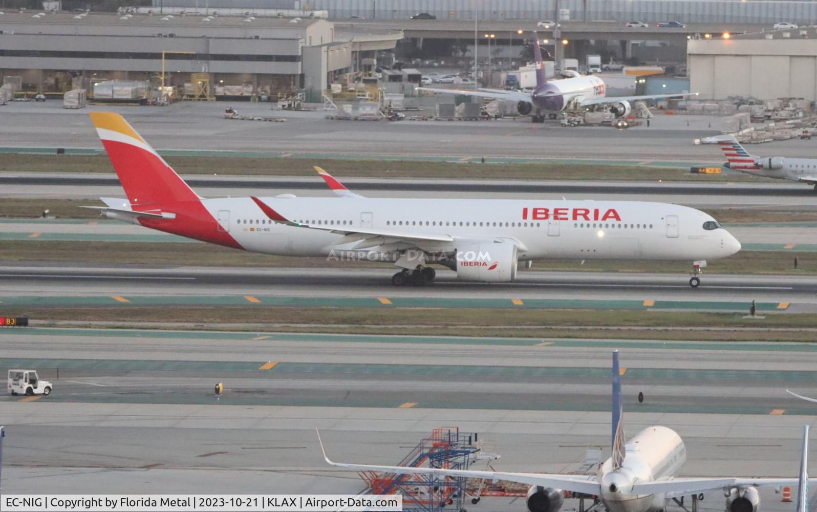 EC-NIG, 2020 Airbus A350-941 C/N 0397, IBE A359 zx LAX-MAD