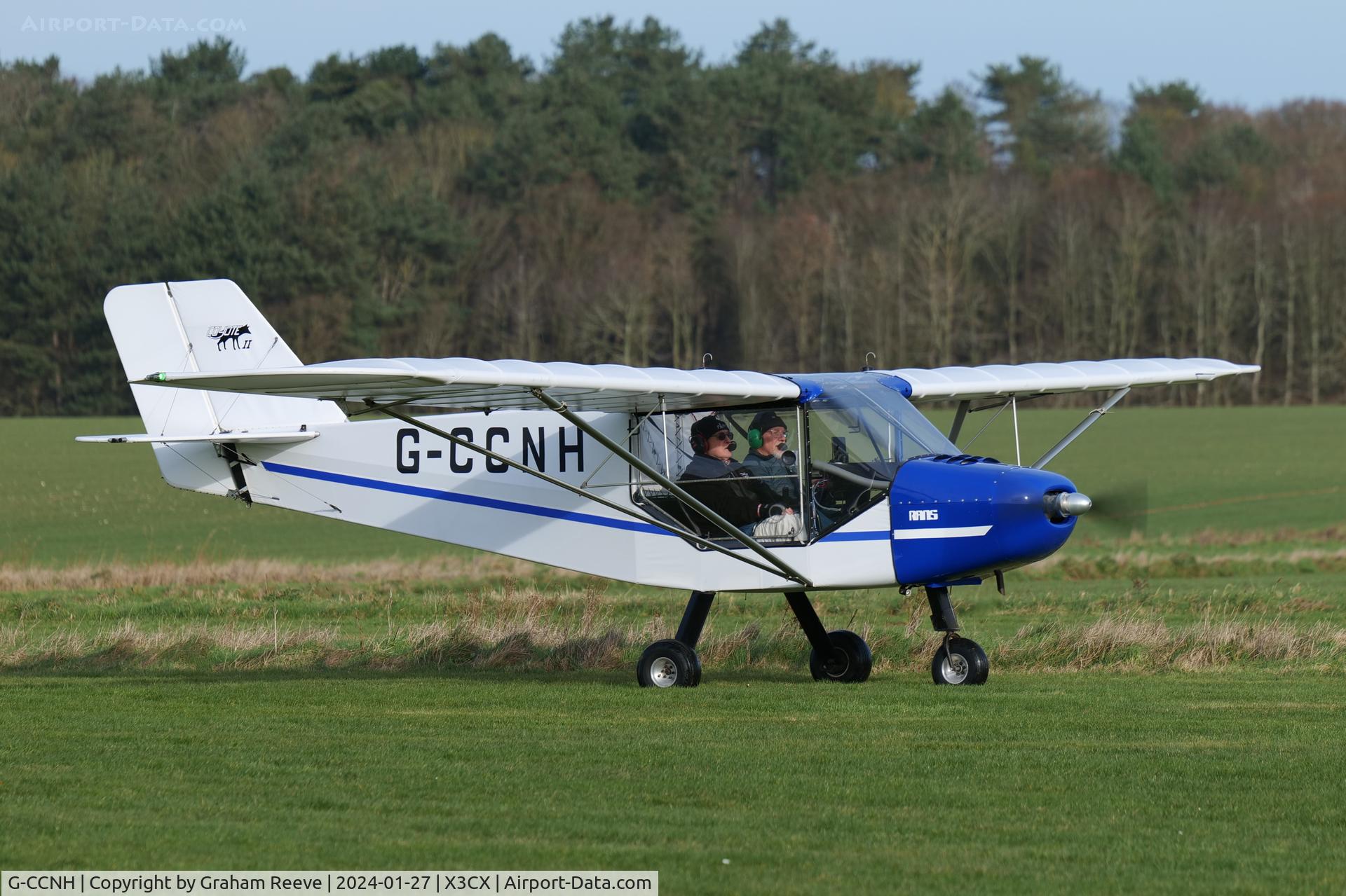 G-CCNH, 2003 Rans S-6ES Coyote II C/N PFA 204-14114, Just landed at Northrepps.