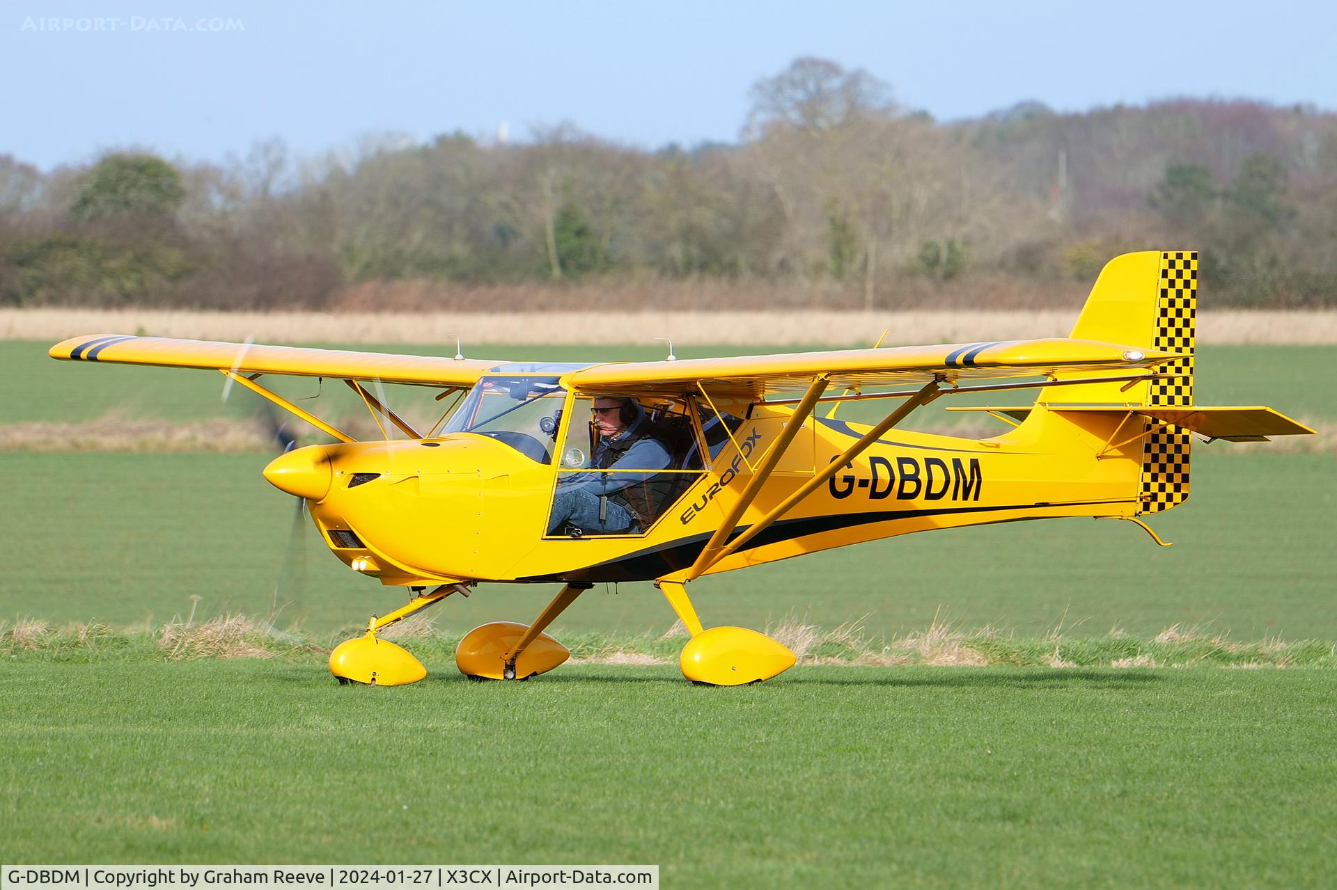 G-DBDM, 2019 Ascent Industries EuroFOX 3K C/N 56919, Just landed at Northrepps.