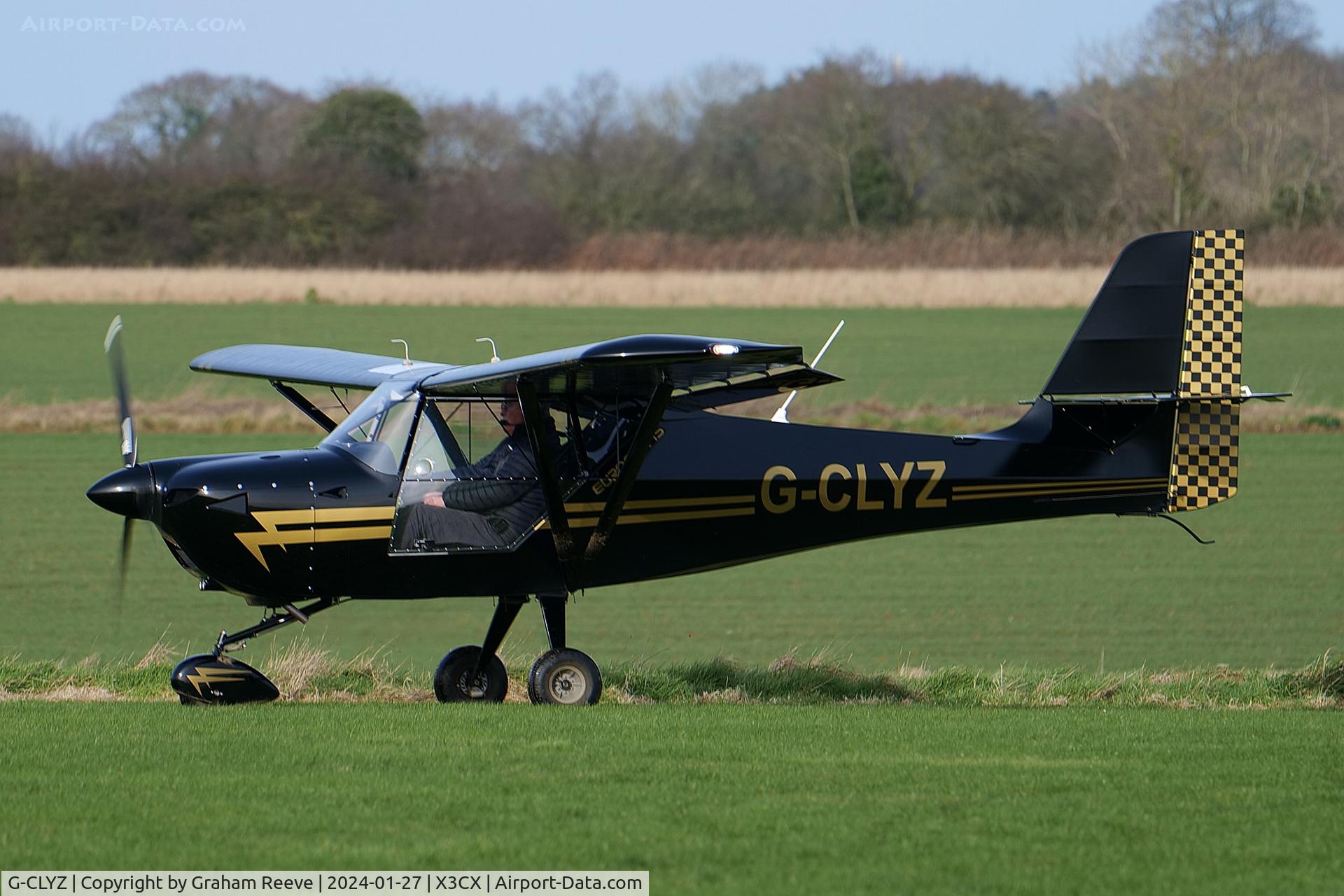 G-CLYZ, 2021 Ascent Industries EuroFOX 3K C/N 61821, Just landed at Northrepps.