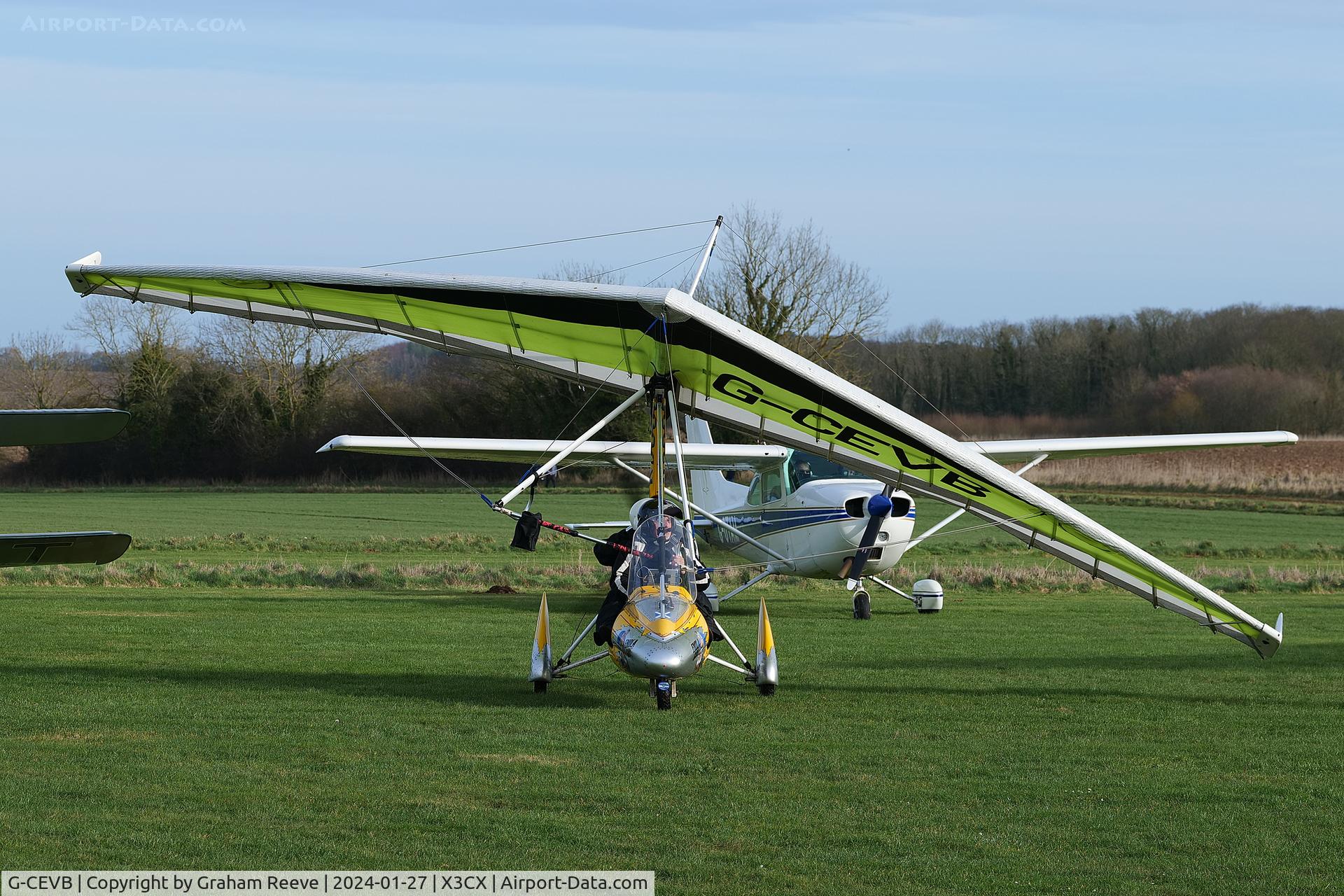 G-CEVB, 2007 P&M Aviation Quik GT450 C/N 8315, Just landed at Northrepps.