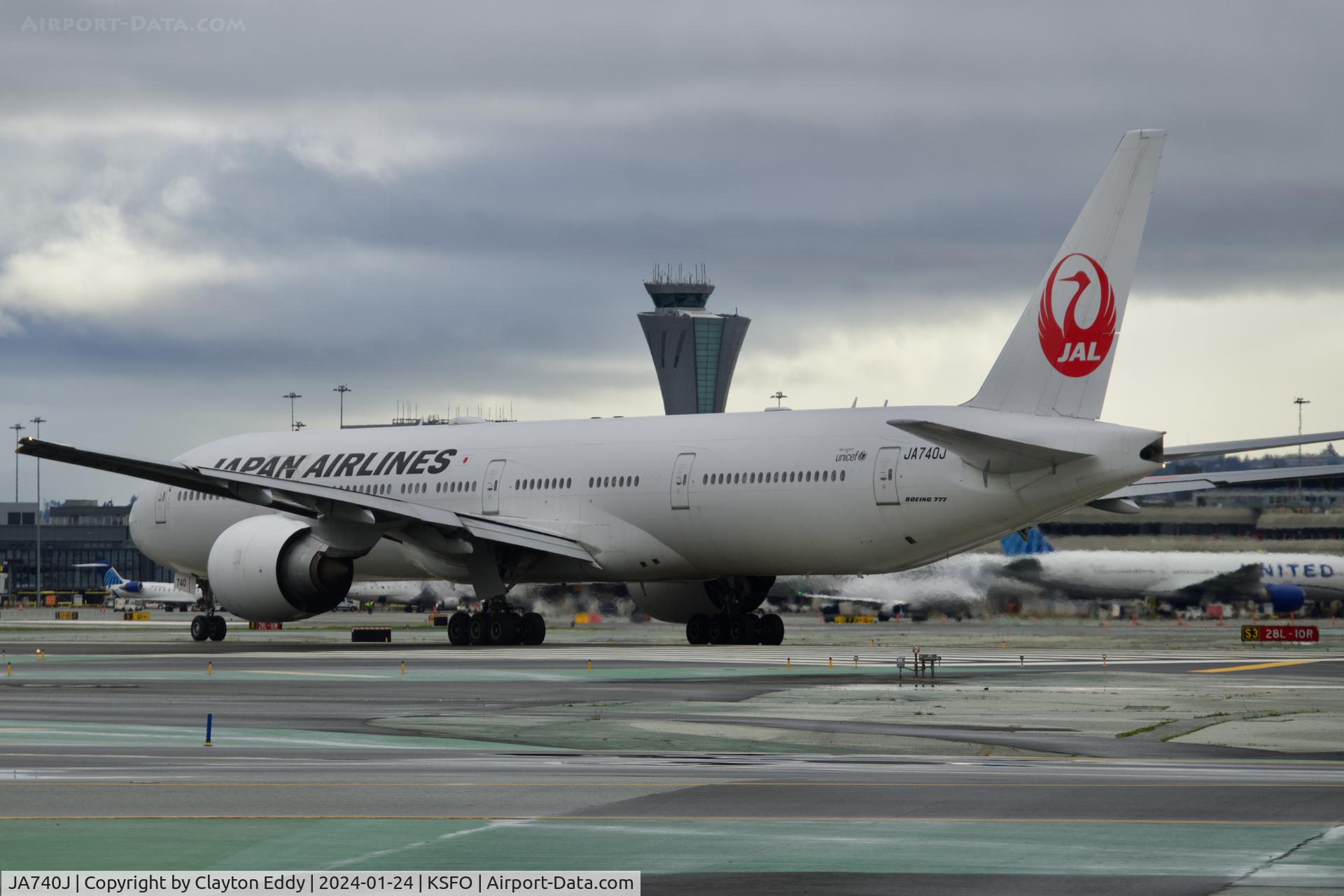 JA740J, 2008 Boeing 777-346 C/N 36127, SFO 2024.