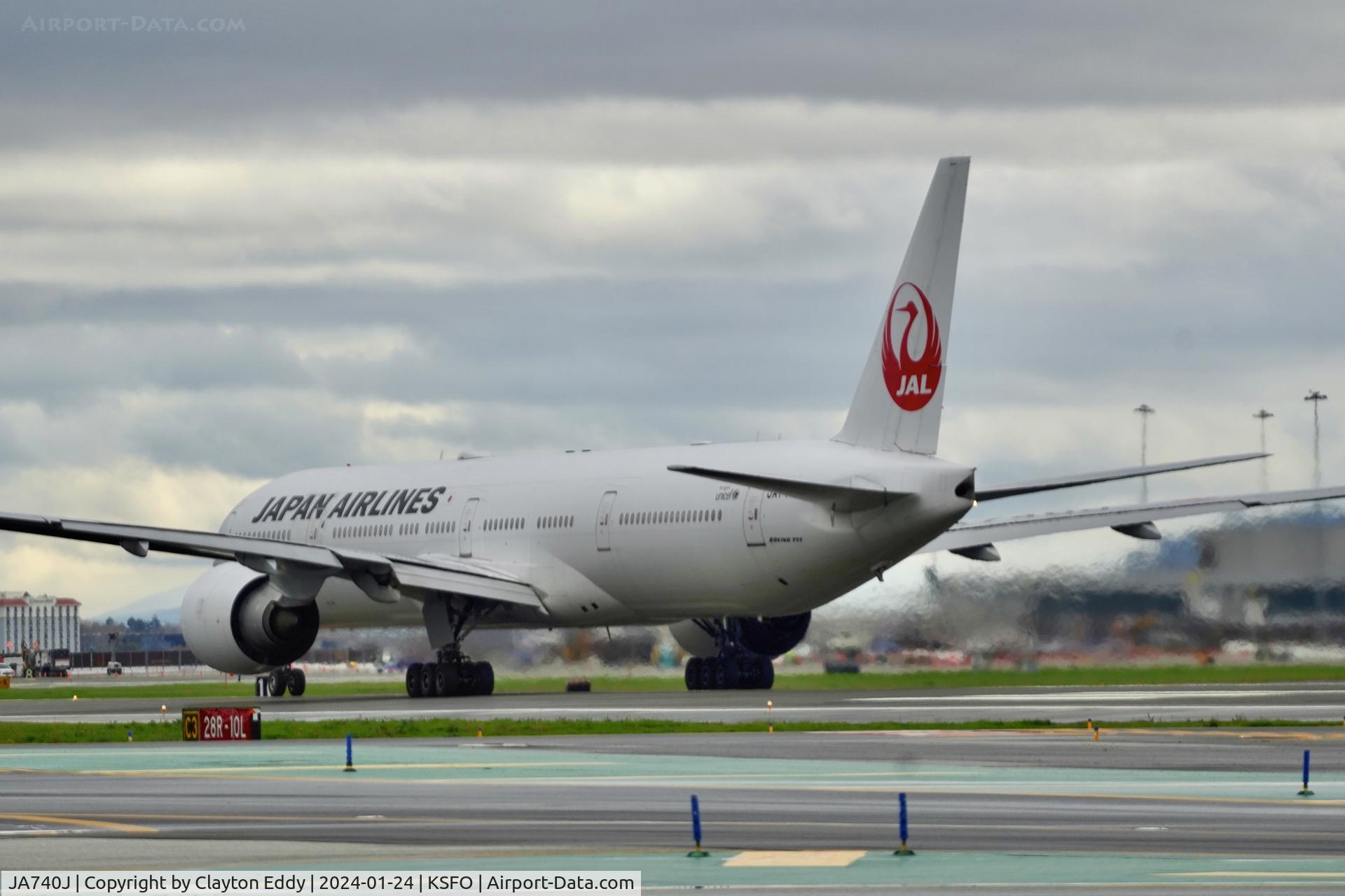 JA740J, 2008 Boeing 777-346 C/N 36127, SFO 2024.