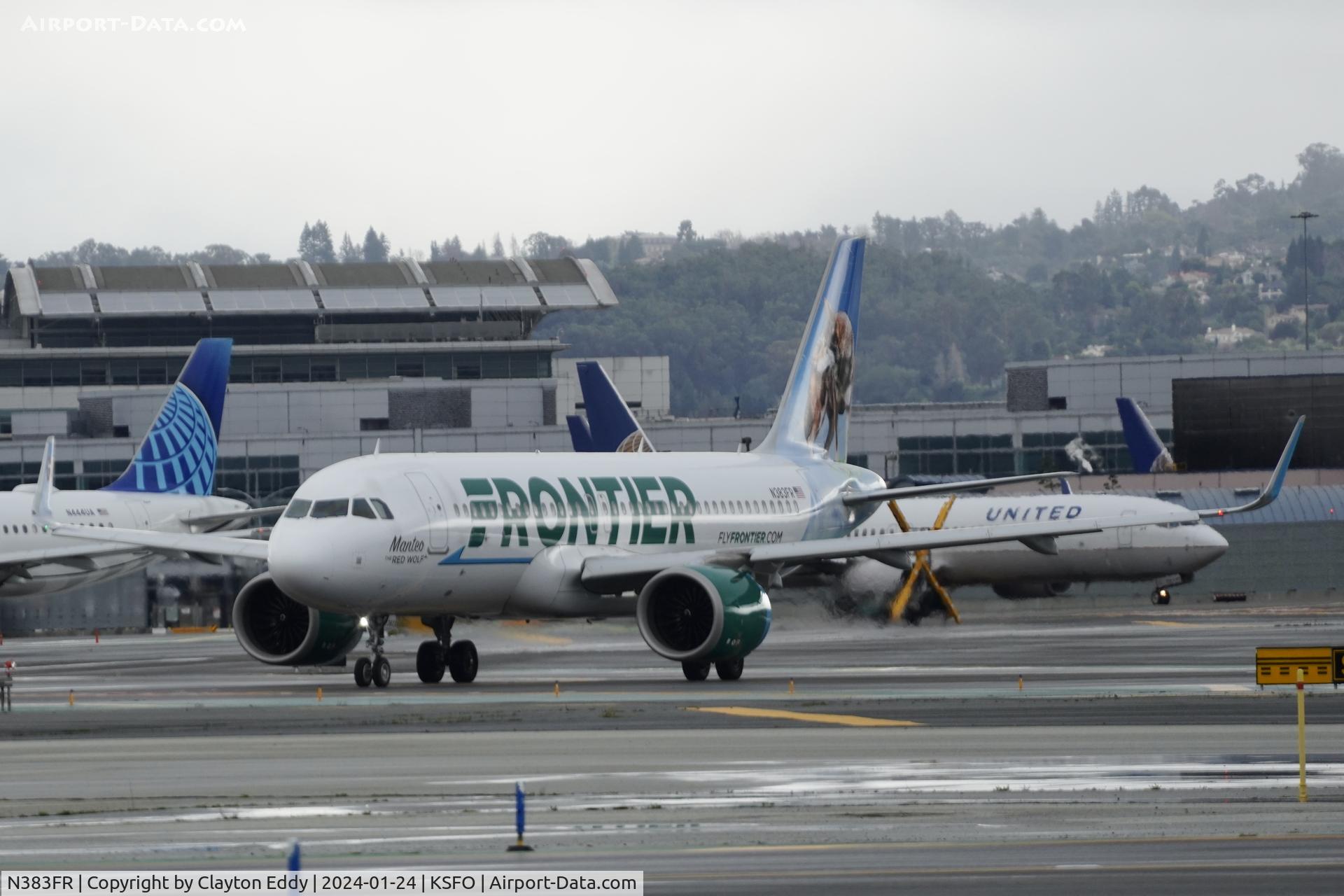 N383FR, 2021 Airbus A320-251N C/N 10584, SFO 2024.