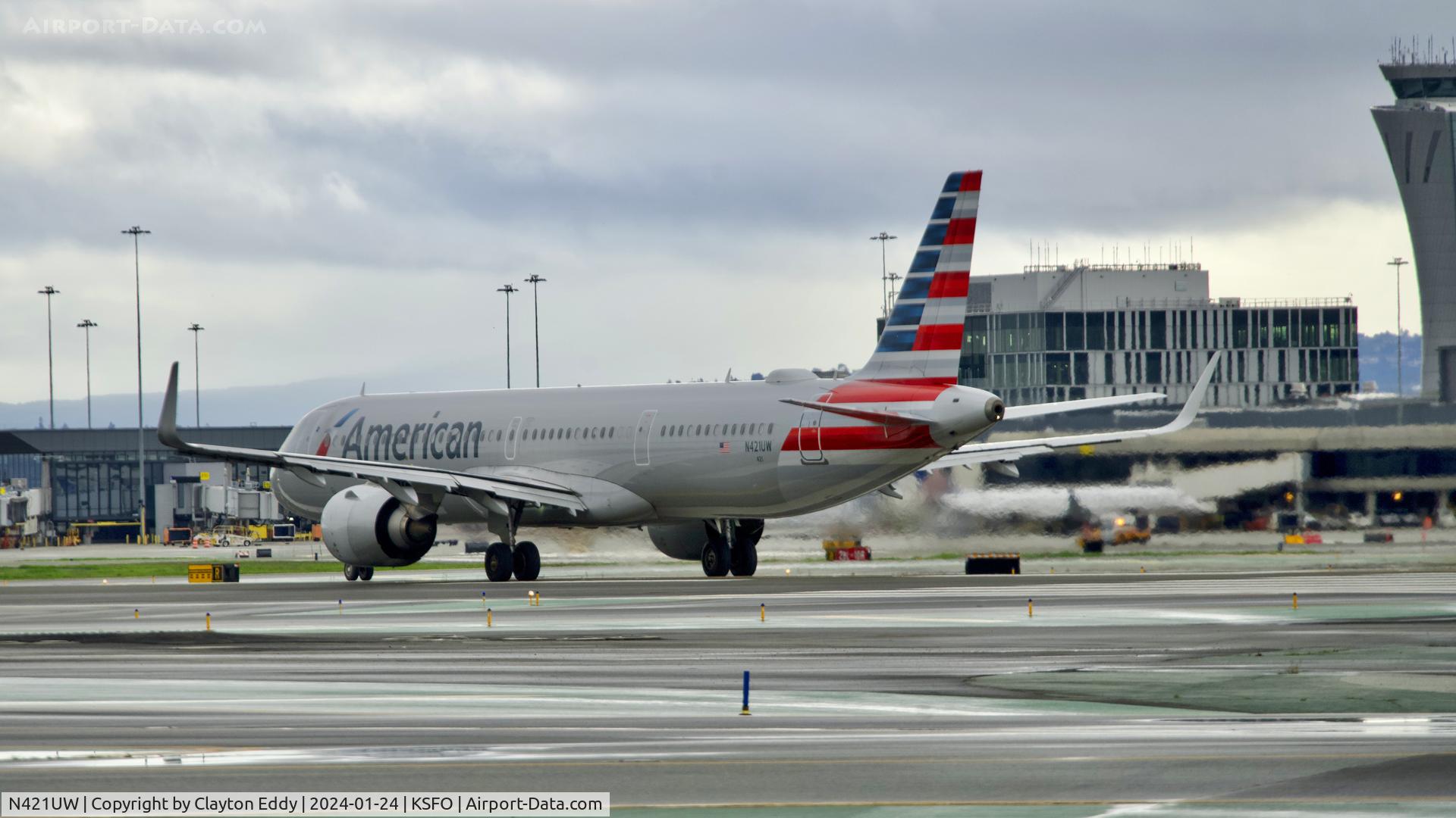 N421UW, 2020 Airbus A321-253NX C/N 10095, SFO 2024.