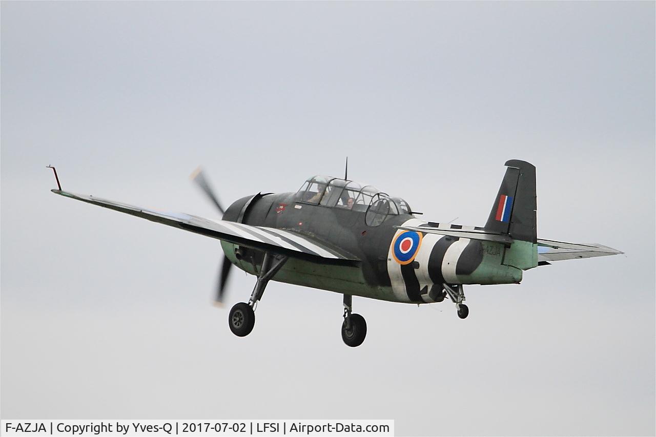 F-AZJA, Grumman TBM-3E Avenger C/N 2688, Grumman TBM-3E Avenger, Take off rwy 29, St Dizier-Robinson Air Base 113 (LFSI)