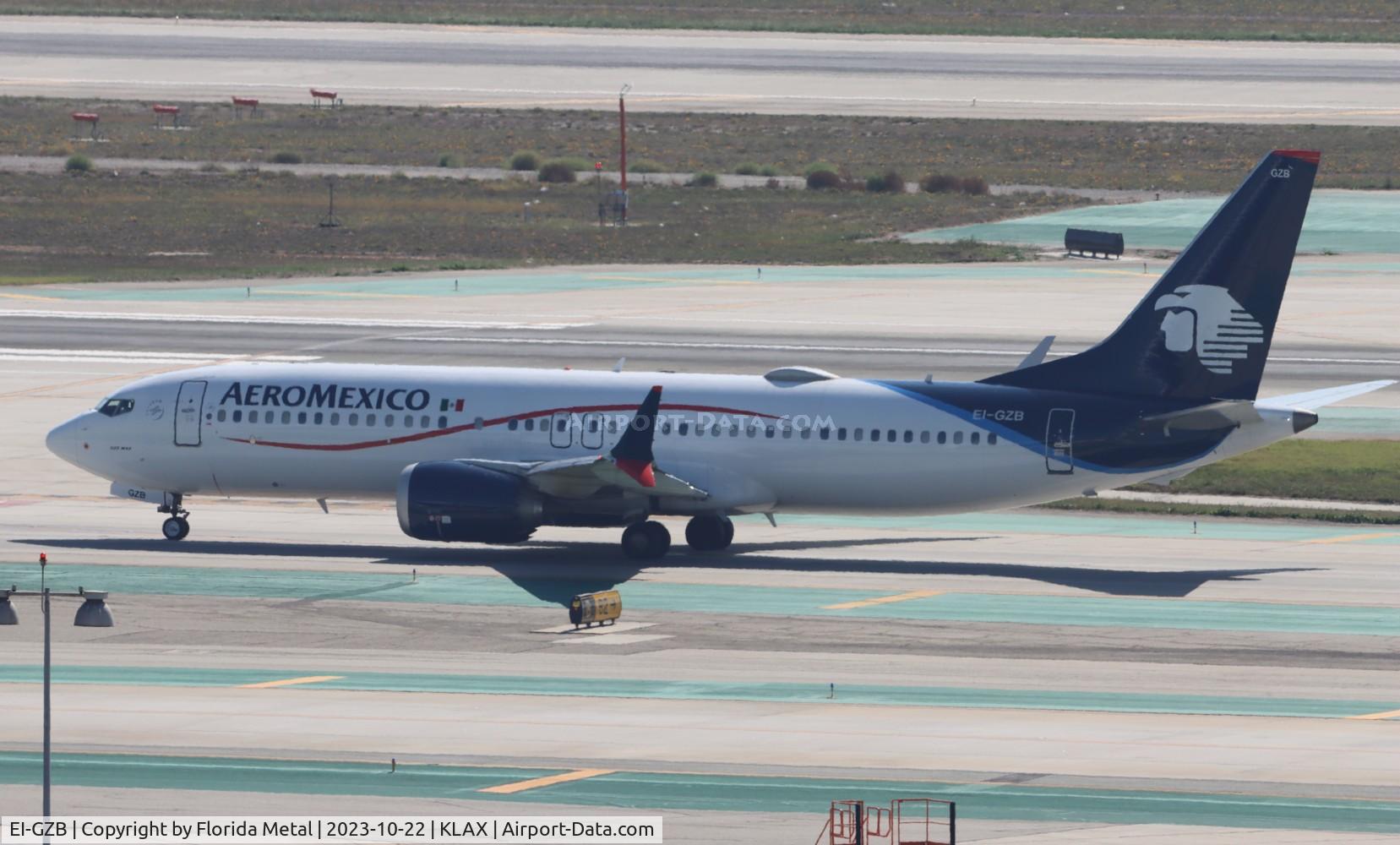 EI-GZB, 2021 Boeing 737-8 MAX C/N 42839, AMX 737-8 zx LAX-MEX