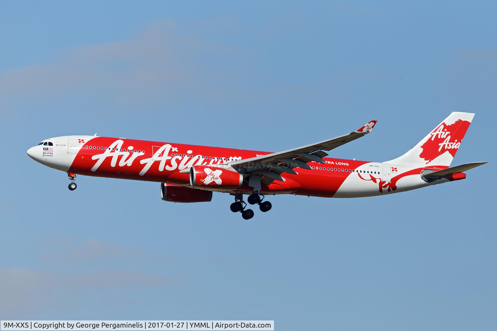 9M-XXS, 2014 Airbus A330-343 C/N 1533, Final for runway 16.
