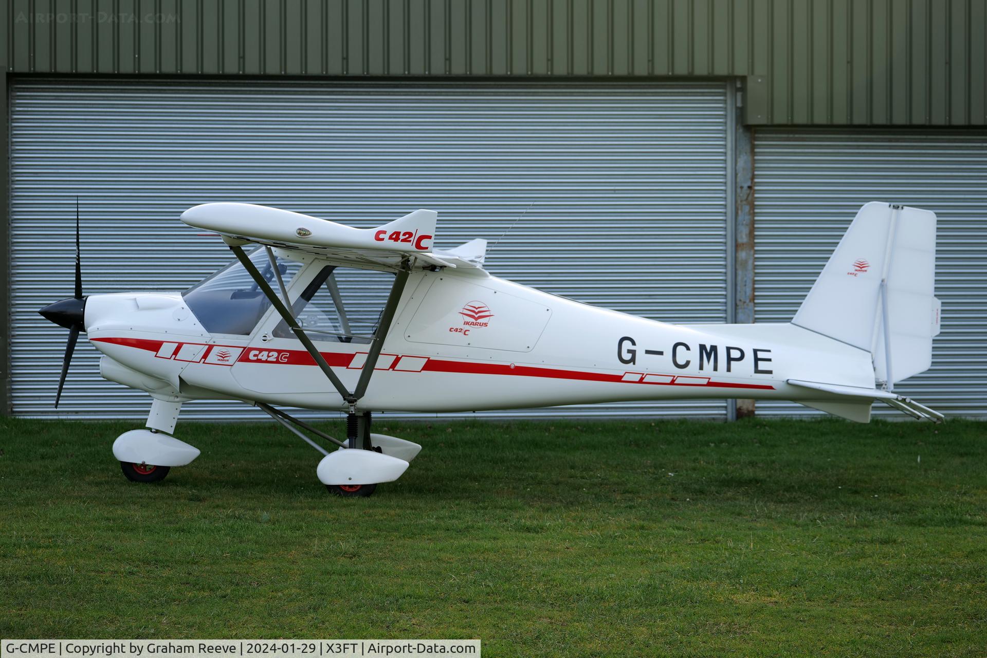 G-CMPE, 2023 Comco Ikarus C42 FB100 Charlie C/N 2203-7682, Parked at Felthorpe.