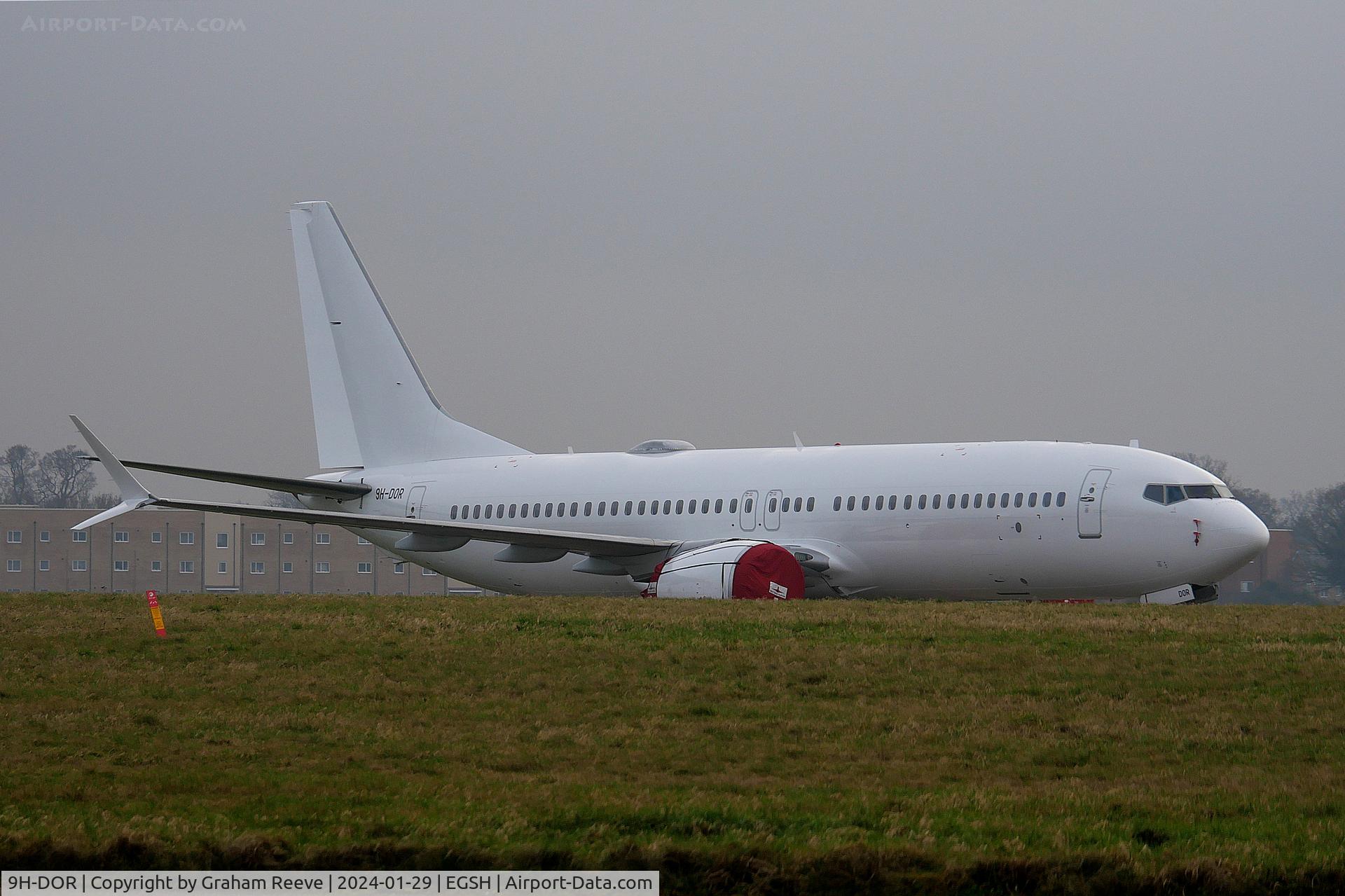 9H-DOR, 2019 Boeing 737-8 MAX C/N 60184, Parked at Norwich.