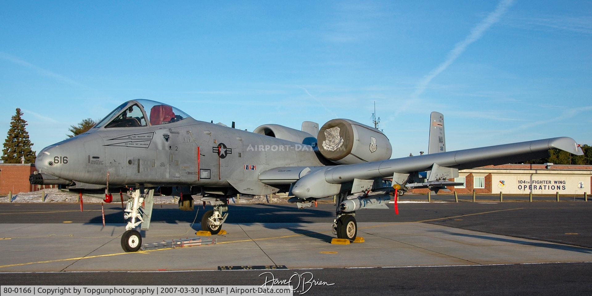 80-0166, 1980 Fairchild Republic A-10C Thunderbolt II C/N A10-0516, 104th FW Ramp ready to open up some Hogs
