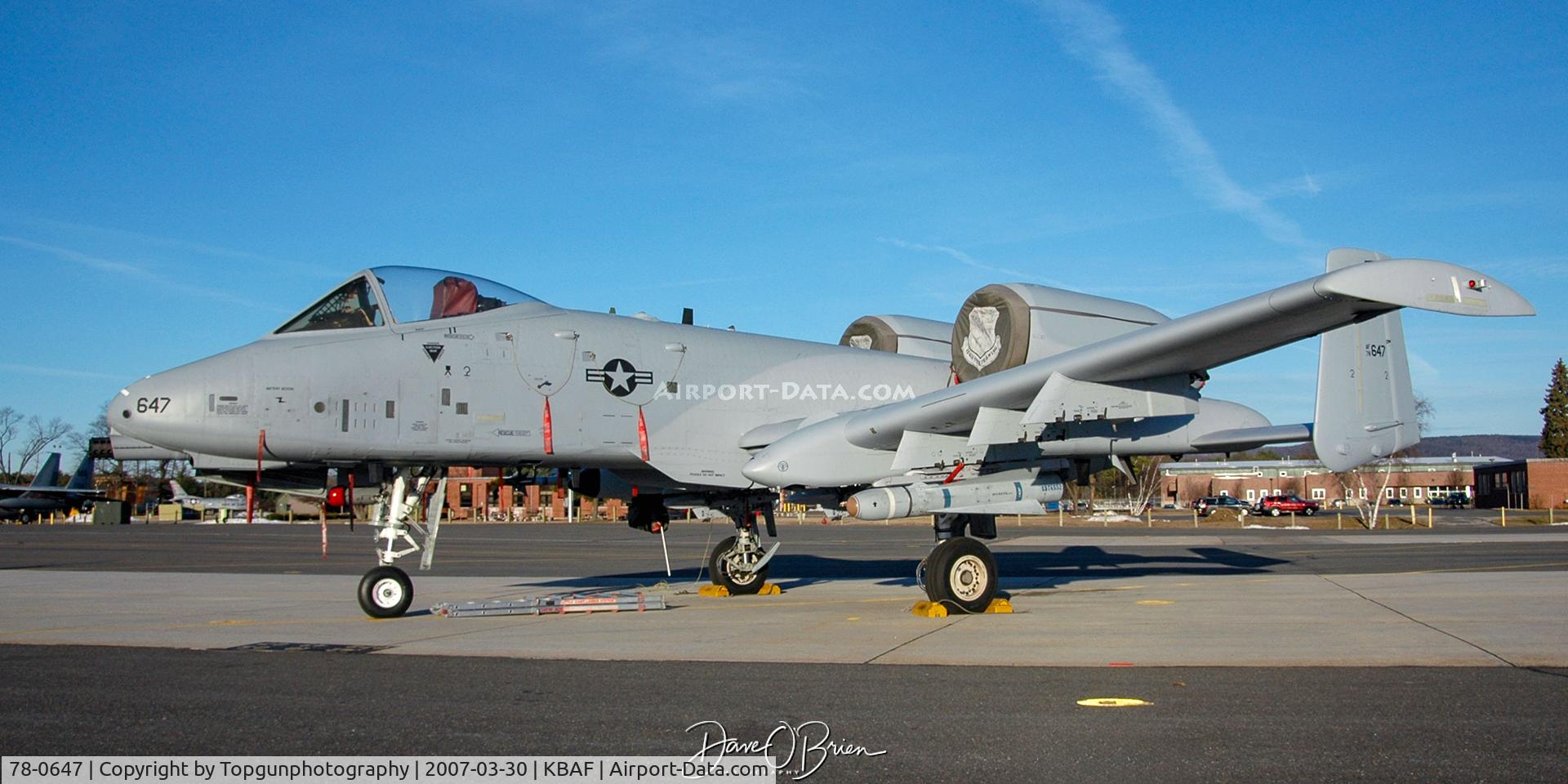 78-0647, 1978 Fairchild Republic A-10C Thunderbolt II C/N A10-0267, Freshly painted A-10 ready to be transferred over to Moody AFB