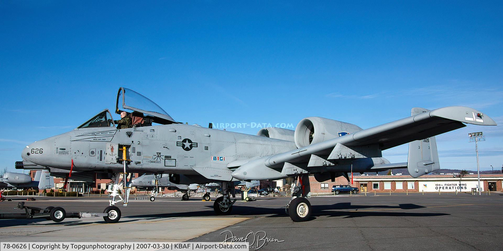 78-0626, 1978 Fairchild Republic A-10A Thunderbolt II C/N A10-0246, 726 getting towed out to the ramp for the morning flight