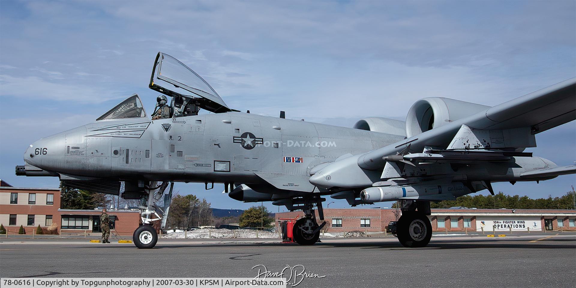78-0616, Fairchild Republic A-10A Thunderbolt II C/N A10-0236, HOG Flight taxiing out to the EOR