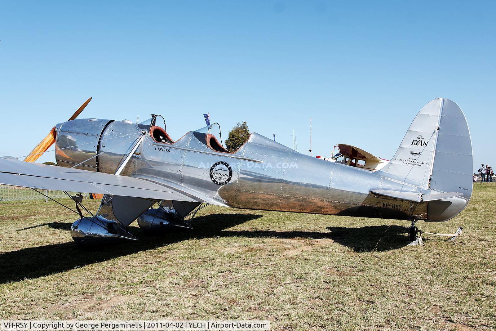 VH-RSY, 1940 Ryan STM-2 C/N 474, Antique Aeroplane Assn of Australia National Fly-in.