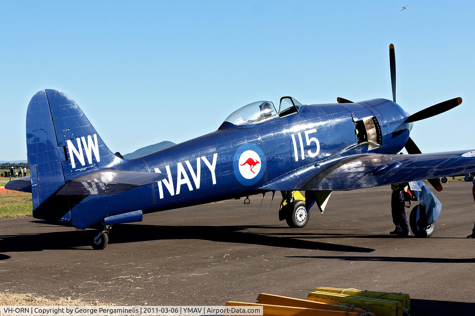 VH-ORN, 1948 Hawker Fury FB.10 C/N 37534, Australian International Air Show.