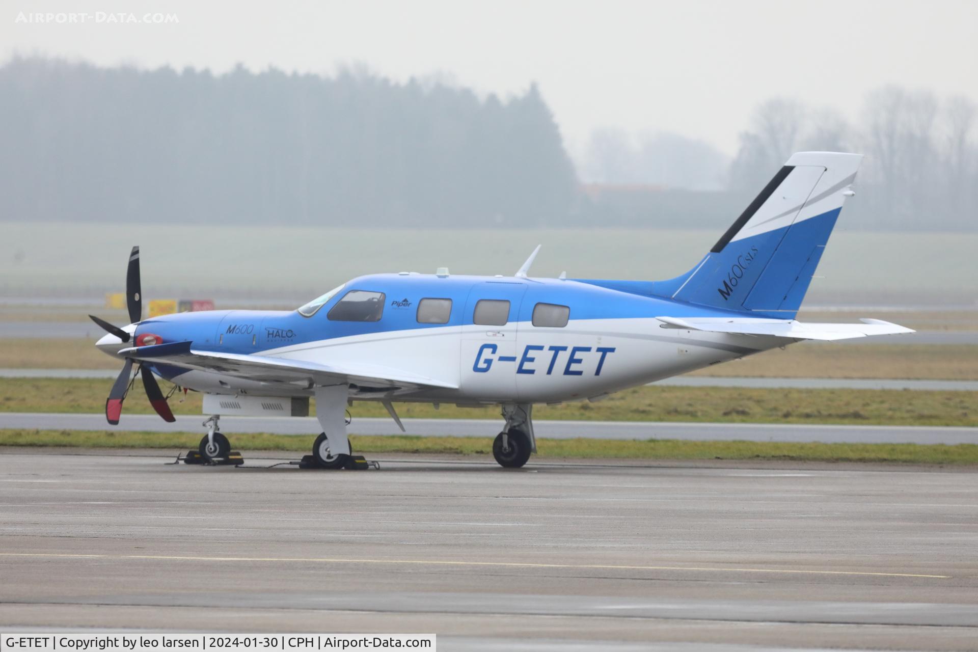 G-ETET, 2019 Piper PA-46 600TP Meridian 600 C/N 4698107, Roskilde 30.1.2024