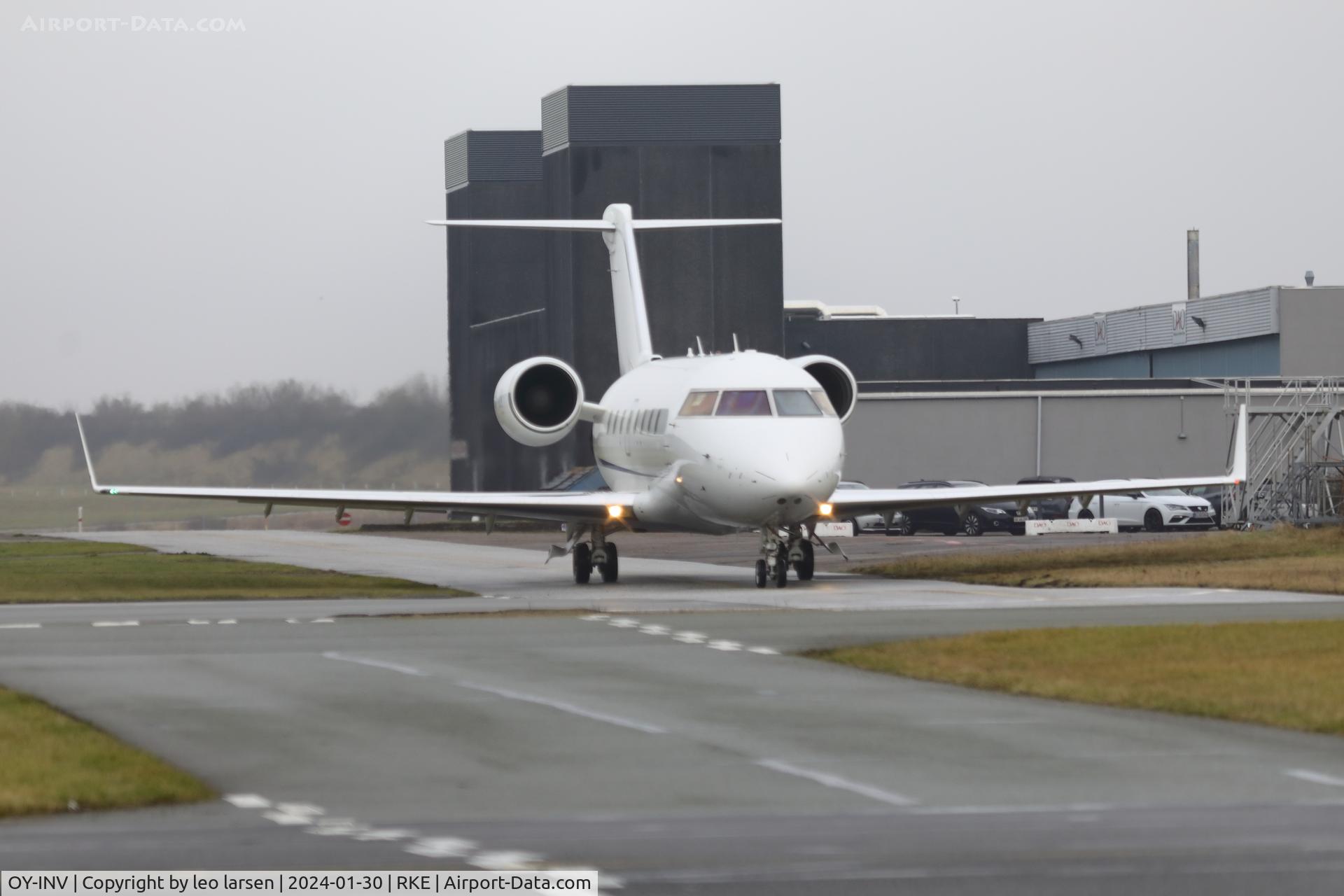 OY-INV, 2005 Bombardier Challenger 604 (CL-600-2B16) C/N 5628, Roskilde 30.1.2024