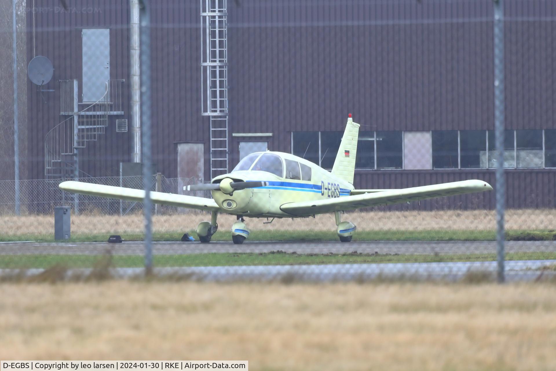D-EGBS, 1972 Piper PA-28-140 Cherokee E C/N C0487, Roskilde 30.1.2024