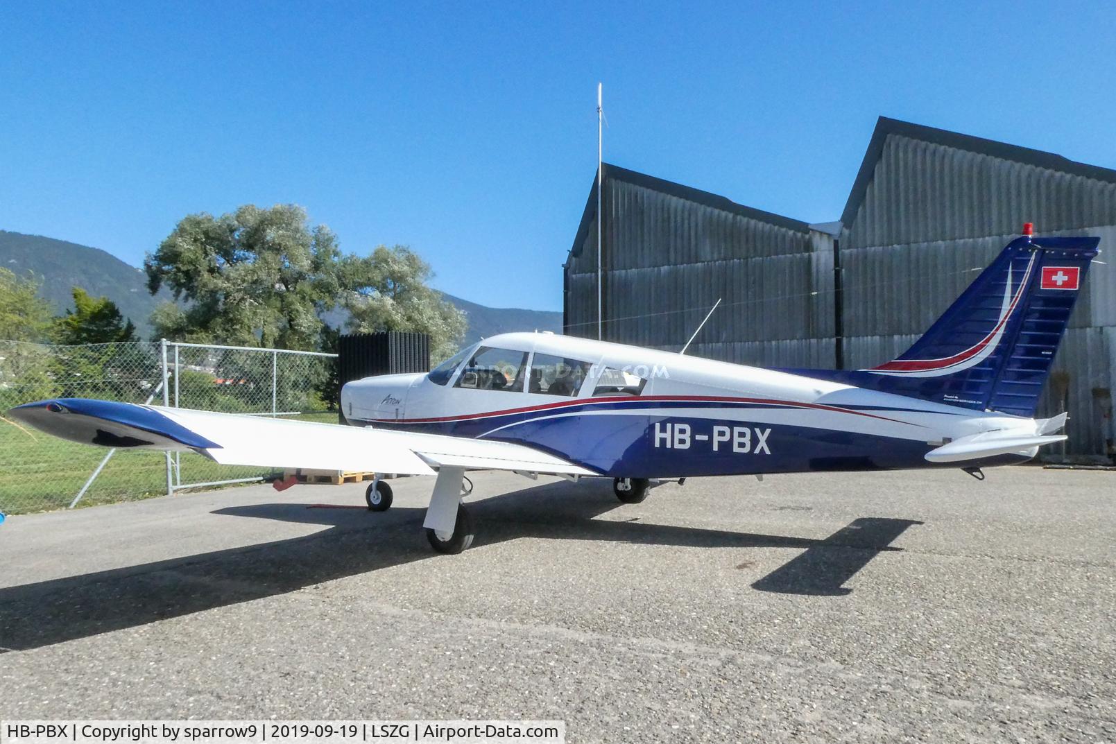 HB-PBX, 1971 Piper PA-28R-200 Cherokee Arrow B C/N 28R-7135207, At Grenchen.New paint-scheme.HB-registered since 1977-05-23