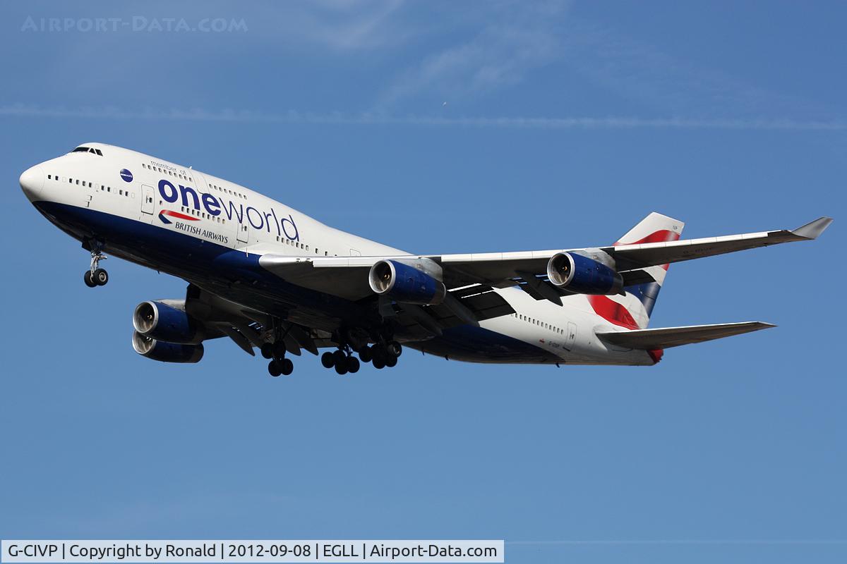 G-CIVP, 1998 Boeing 747-436 C/N 28850, at lhr
