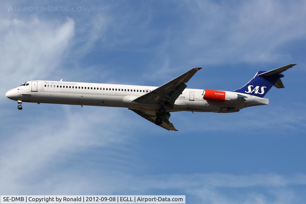SE-DMB, 1991 McDonnell Douglas MD-81 (DC-9-81) C/N 53314, at lhr