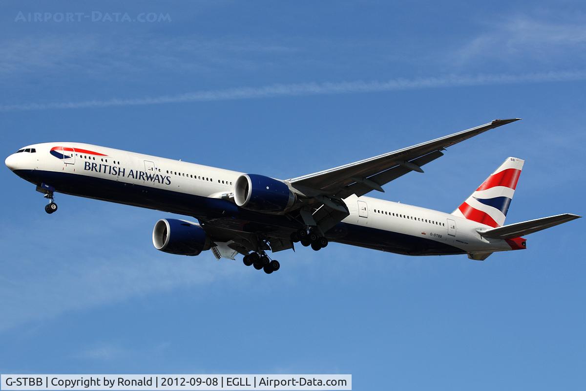 G-STBB, 2010 Boeing 777-36N/ER C/N 38286, at lhr