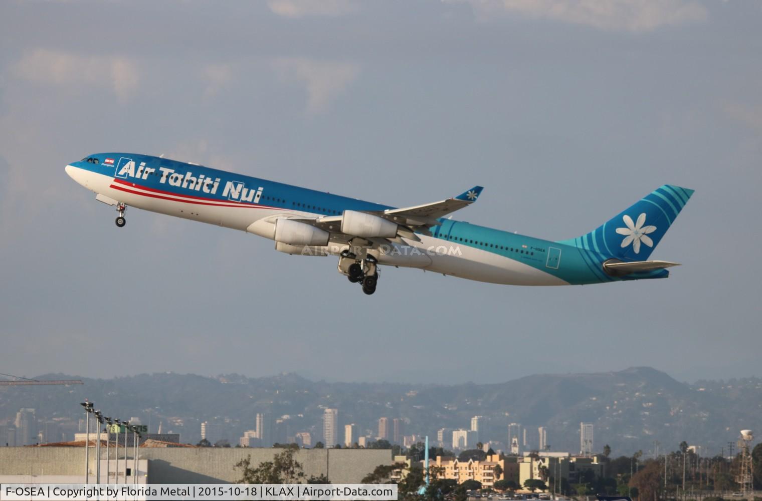 F-OSEA, 2001 Airbus A340-313 C/N 438, THT A343 zx LAX-NTAA