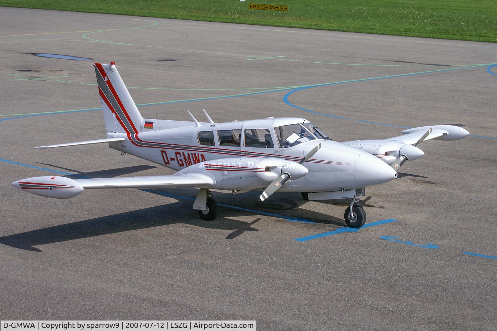 D-GMWA, 1966 Piper PA-30-160 Twin Comanche Twin Comanche C/N 30-1178, At Grenchen